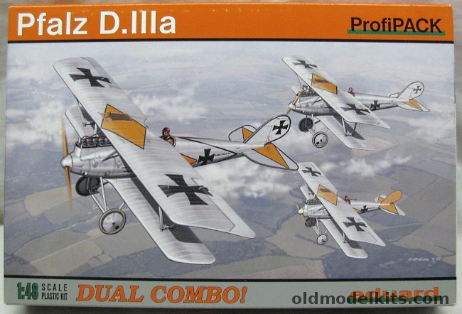 Eduard 1/48 Pfalz D-IIIa Two Kits Duel Combo, 8047 plastic model kit